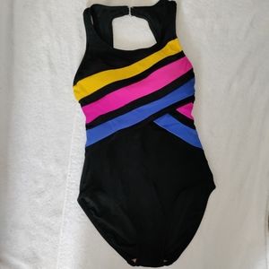 Concepts | Vintage Colorblock Ribbed Swimsuit